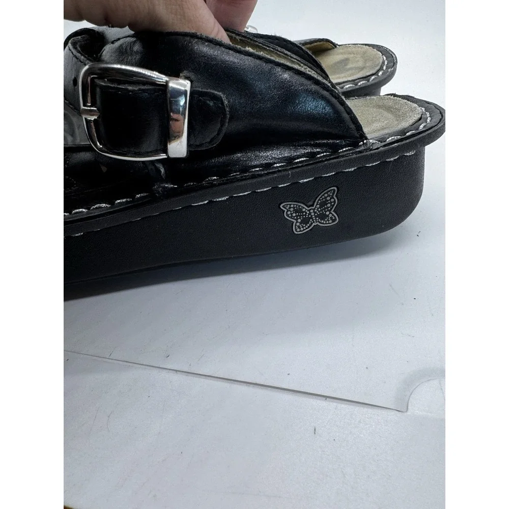 Alegria Comfort Shoes Women's EU 40/ 8.5 Black Leather Slip On Classic EUC SB20